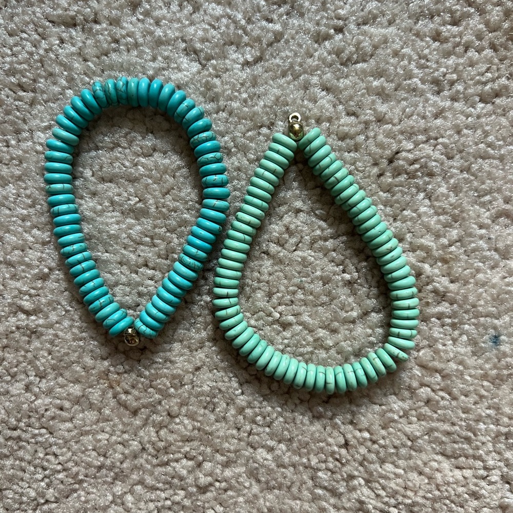 BUCKLE Blue and Green Beaded Bracelet